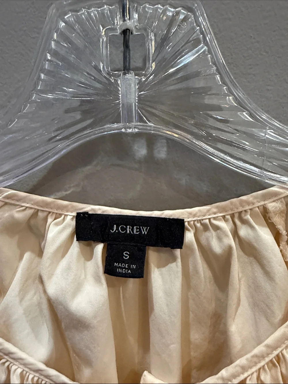 J. Crew light pink Button-Front Linen-Blend Romper
